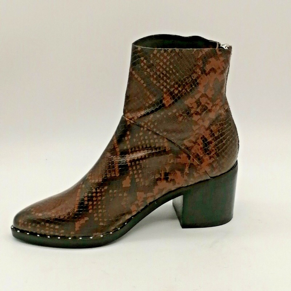Treasure & Bond Shoes Womens Farrah Block Heel Ankle Boot Heel Zip‎ 5.5